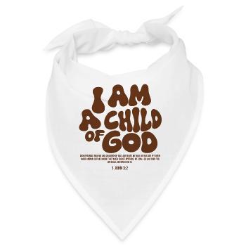 I Am a Child of God - Christliches Bibel Design - Bandana - Weiß - Vorne