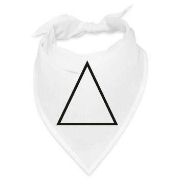 Triangle Überblick - Bandana - Weiß - Vorne