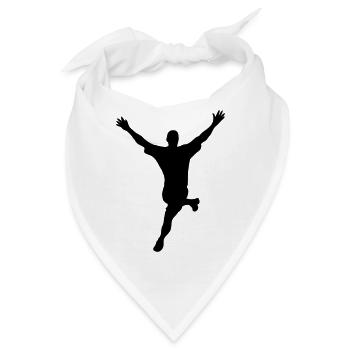 victory sieger winner gewinner sieg win - Bandana - Weiß - Vorne