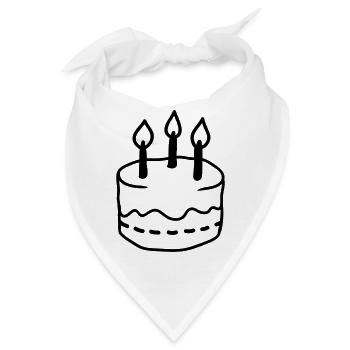 Torte - Line - Bandana - Weiß - Vorne