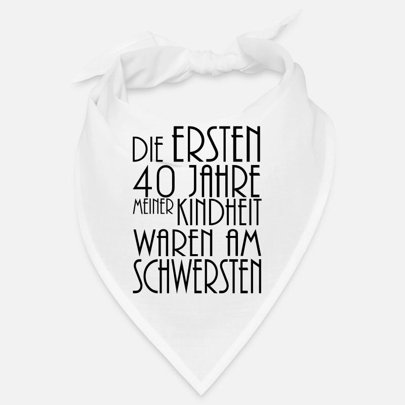 die ersten 40 jahre - Bandana - Weiß