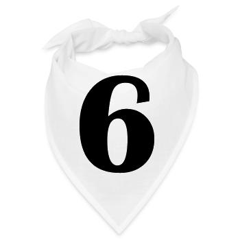 6 - Bandana - Weiß - Vorne