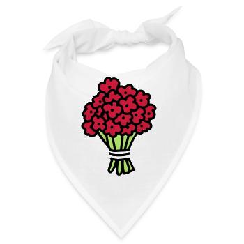 Blumenstrauß 3 - Bandana - Weiß - Vorne