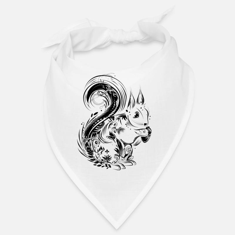 Eichhörnchen mit Eichel in den Pfoten Bandana