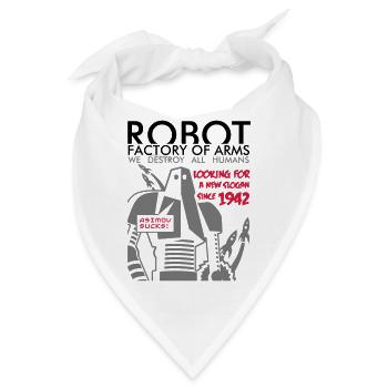 robot2_3c - Bandana - Weiß - Vorne