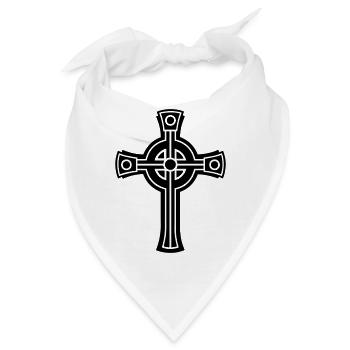 Celtic Cross (Kreuz) 02.0 - Bandana - Weiß - Vorne