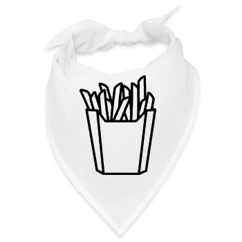 pommes - Bandana - Weiß - Vorne