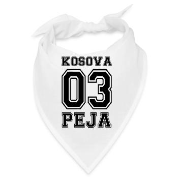 Kosova Peja kosovo shirt albanian shirt 03 - Bandana - Weiß - Vorne