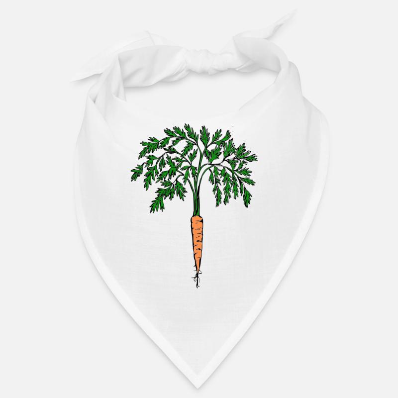 Karotte - Bandana - Weiß