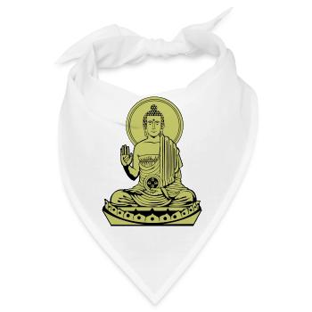 Sitting Buddha de - Bandana - Weiß - Vorne