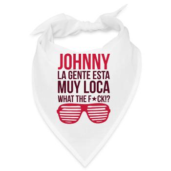 Johnny - What the Fuck !? - Bandana - Weiß - Vorne
