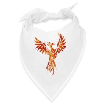 Feuer phoenix - Bandana - Weiß - Vorne