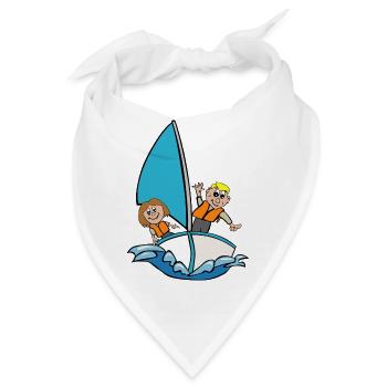 Segelboot - Bandana - Weiß - Vorne