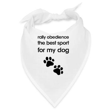 Rally Obedience der beste Sport für meinen Hund - Bandana - Weiß - Vorne