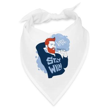 Vaperguy mit wildem Lifestyle - Bandana - Weiß - Vorne