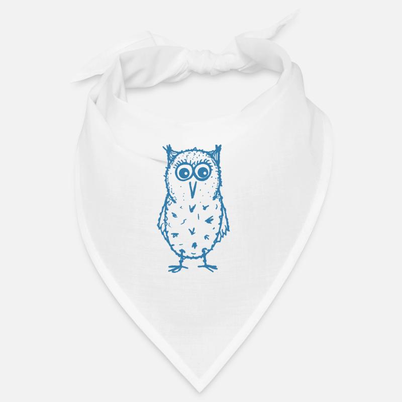 Eule Max blau Bandana
