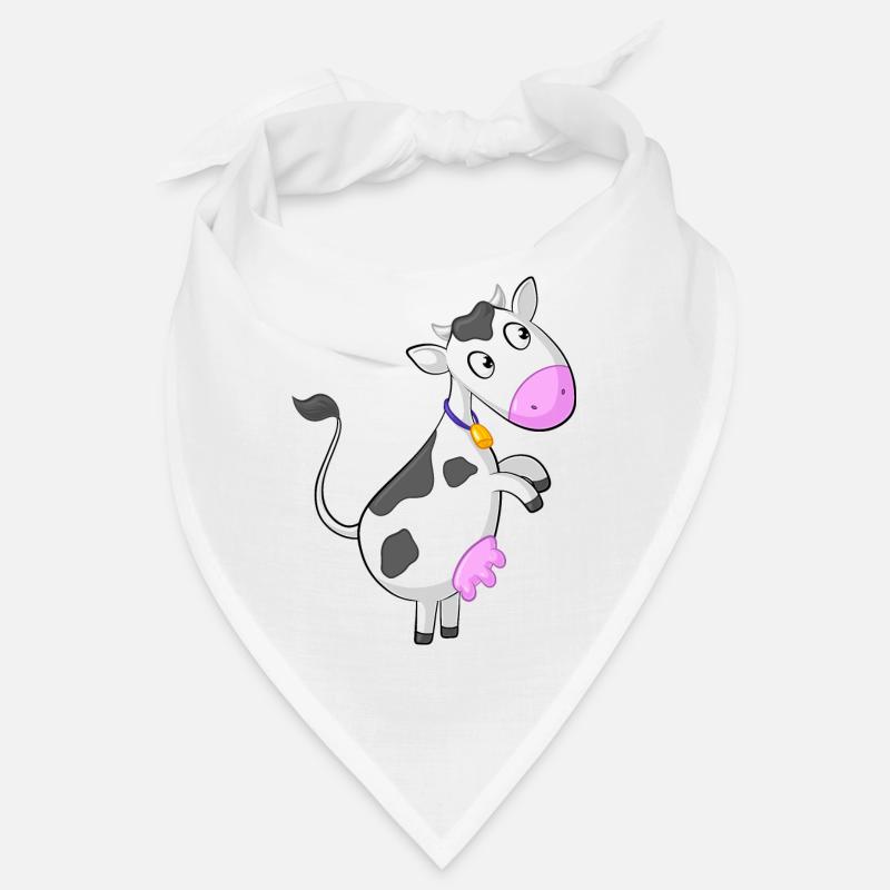 Curious cartoon cow Bandana