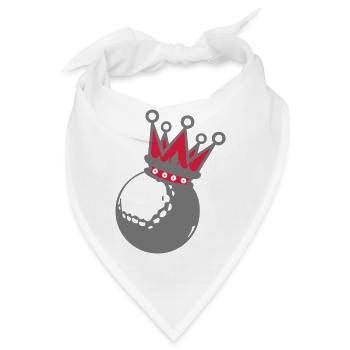 Golfball-Krone crown1 - Bandana - Weiß - Vorne