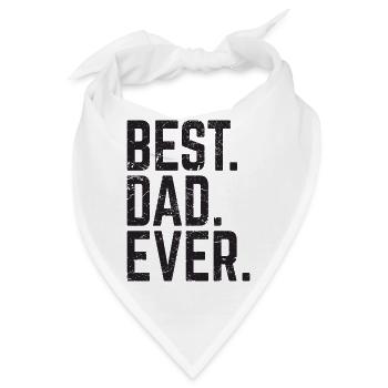 Best Dad Ever - Bandana - Weiß - Vorne