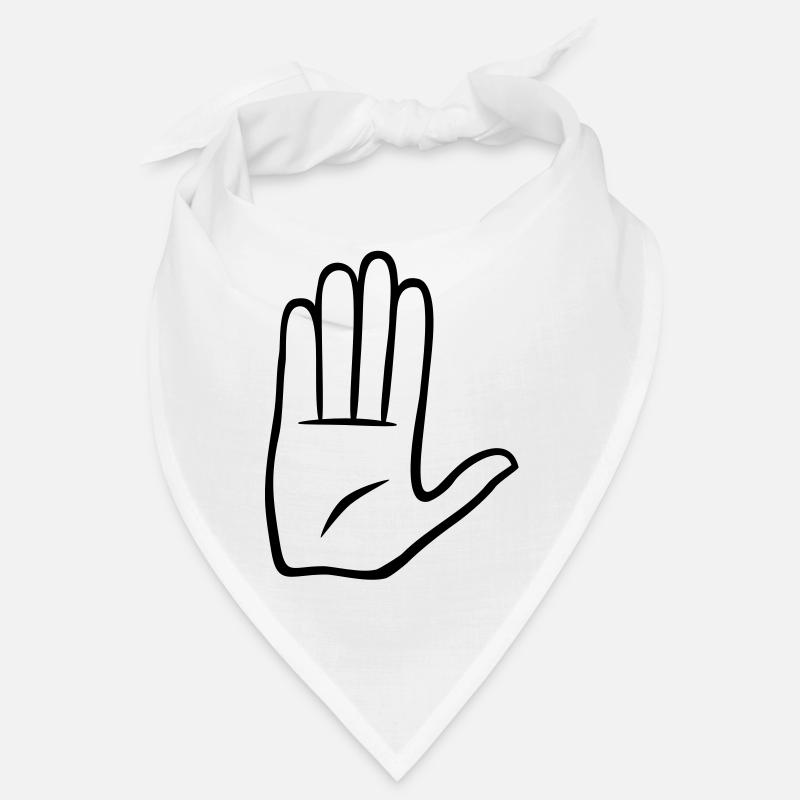 main - Bandana - blanc