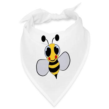 Flotte Riesen Biene - Bandana - Weiß - Vorne