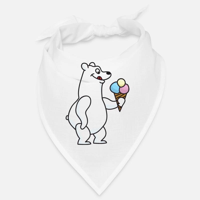 Eisbär Eiskrem Eiscreme Kugeleis Winter Bandana
