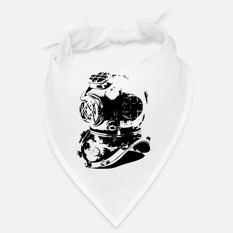 Vieux casque de plongée Bandana