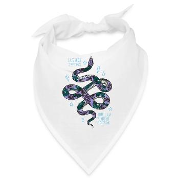 Schlange - Bandana - Weiß - Vorne