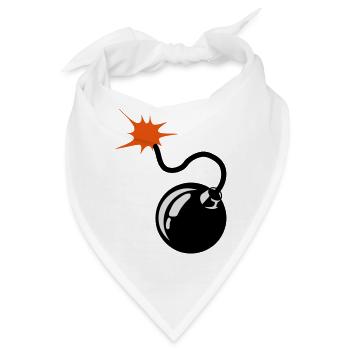 Bombe Bombe Docht 9072 - Bandana - Weiß - Vorne