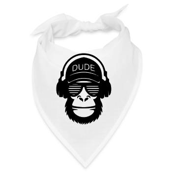 Dude - Bandana - Weiß - Vorne