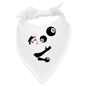 Jongleur Ball Billard 8 - Bandana - Weiß - Vorne