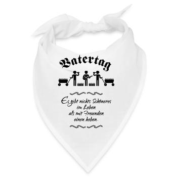 Vatertag (Trinkspruch) - Bandana - Weiß - Vorne