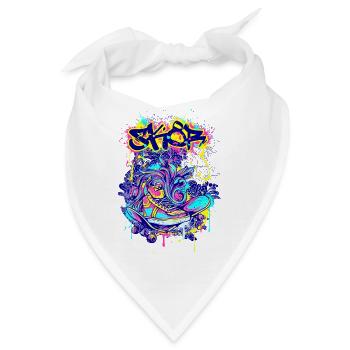 Skater SK8 - Bandana - Weiß - Vorne