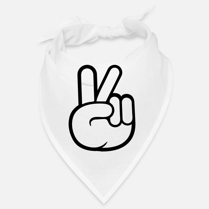 Peace Zeichen Hand Frieden Cool Bandana