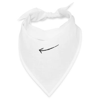Pfeil - Bandana - Weiß - Vorne