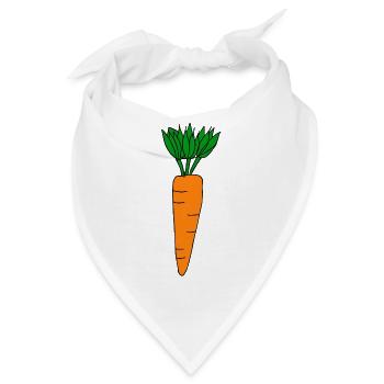 Karotte - Bandana - Weiß - Vorne