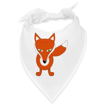 fuchs tier lustig - Bandana - Weiß - Vorne