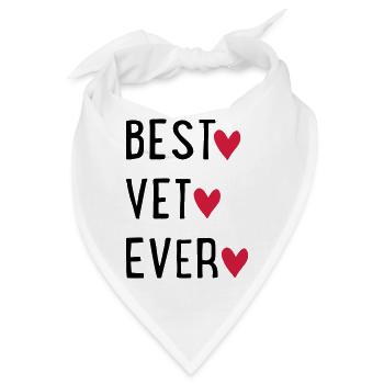 Tierarzt - Bandana - Weiß - Vorne