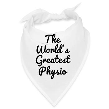 Krankengymnast / Krankengymnastin / Physio / - Bandana - Weiß - Vorne