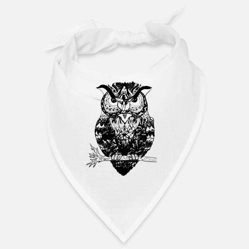 Wachsame Eule Bandana