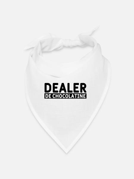 Dealer de chocolatine - Bandana - blanc - Devant