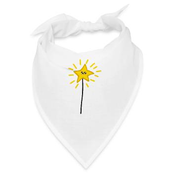 Zauberstab - Bandana - Weiß - Vorne