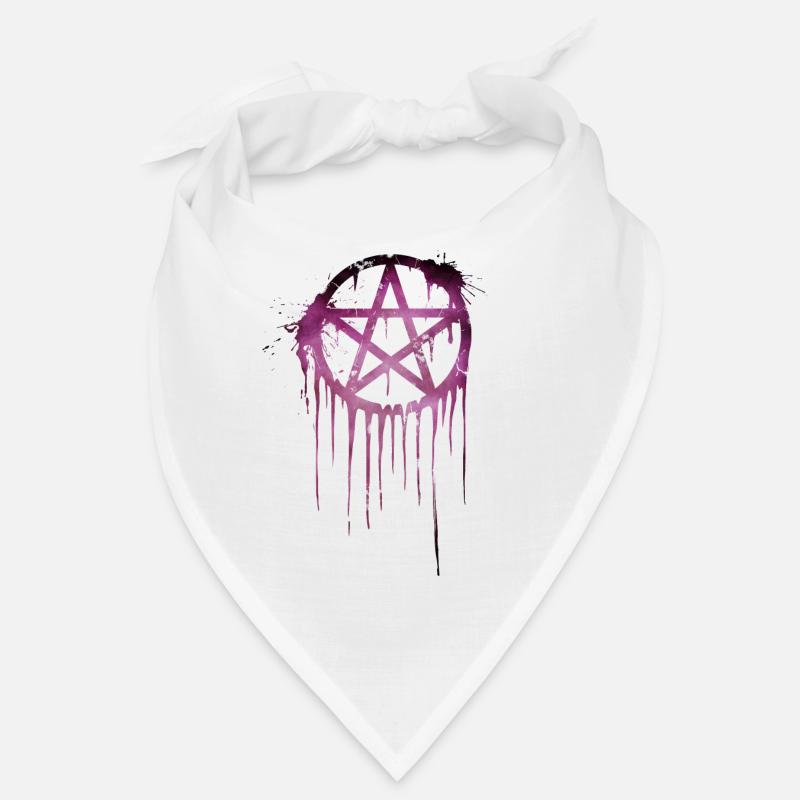 Pentagram Splash 2 - Bandana - blanc