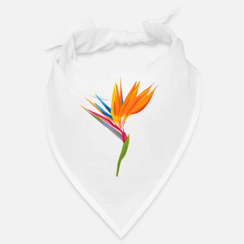 Oiseau de paradis Jeu de couleurs - Bandana - blanc