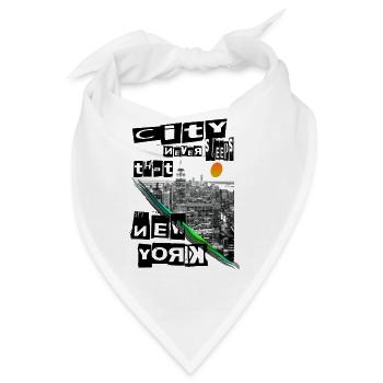 New York - Bandana - Weiß - Vorne