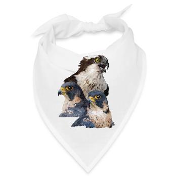 Raubvögel - Bandana - Weiß - Vorne