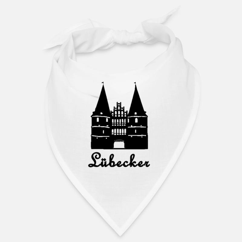 Lübecker mit dem Holstentor Lübeck Geschenkidee Bandana