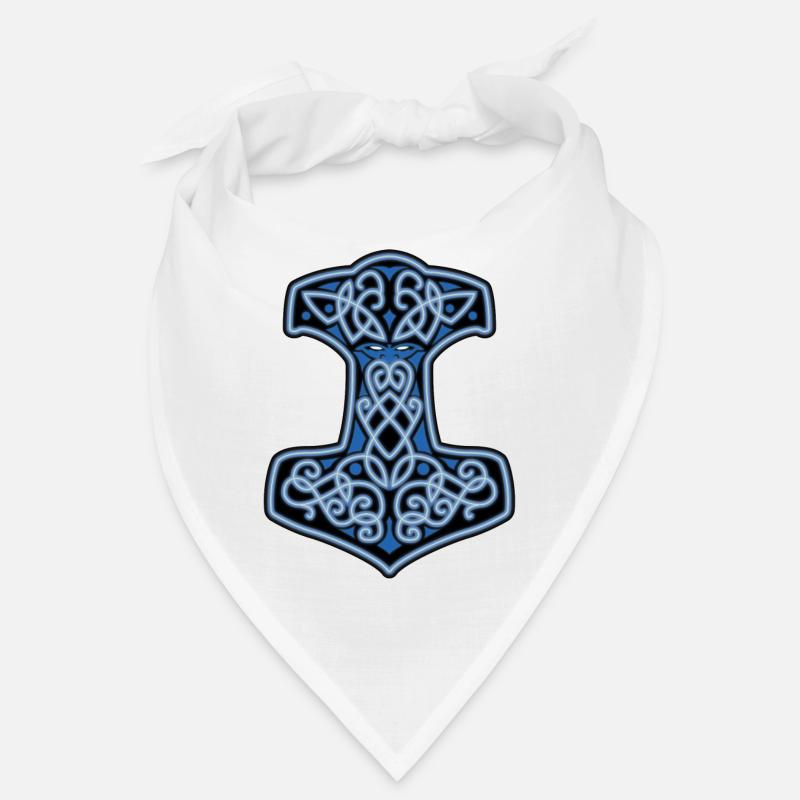 Mjöllnir - Thors Hammer - Bandana - Weiß