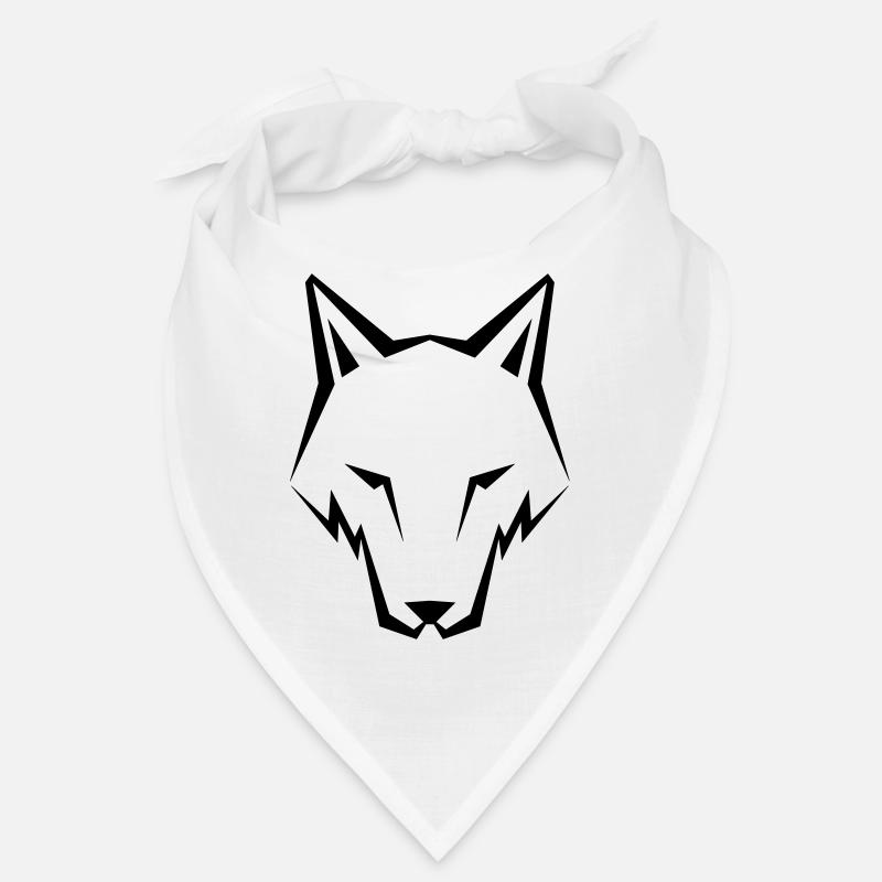 Wolf - Bandana - Weiß