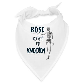 Böse bis auf die Knochen - Bandana - Weiß - Vorne